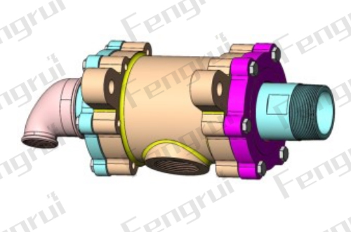 Q2S-GF型雙支耳旋轉(zhuǎn)接頭三維模型