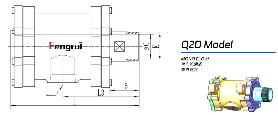 Q2D型雙支耳旋轉(zhuǎn)接頭