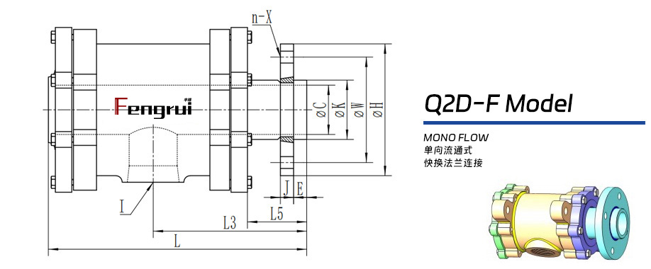 Q2D-F型雙支耳旋轉(zhuǎn)接頭
