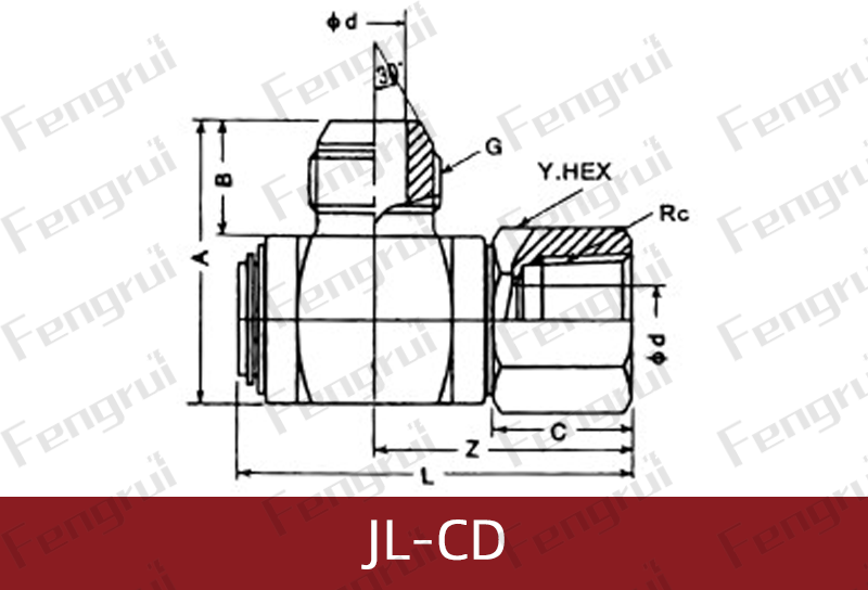 JL-CD高壓液壓旋轉接頭圖紙